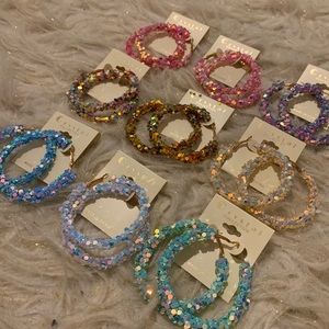 ⭐️2 FOR $10⭐️ Glitter hoops